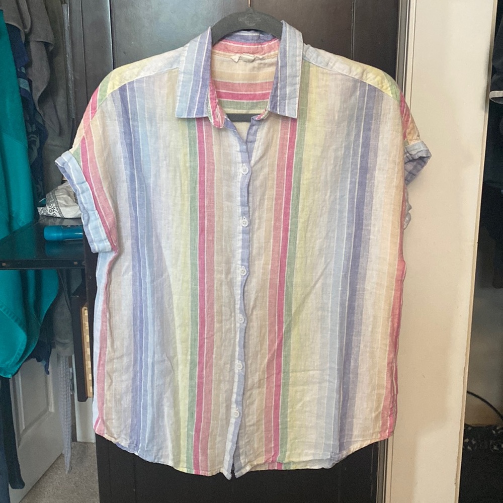 Button down linen shirt